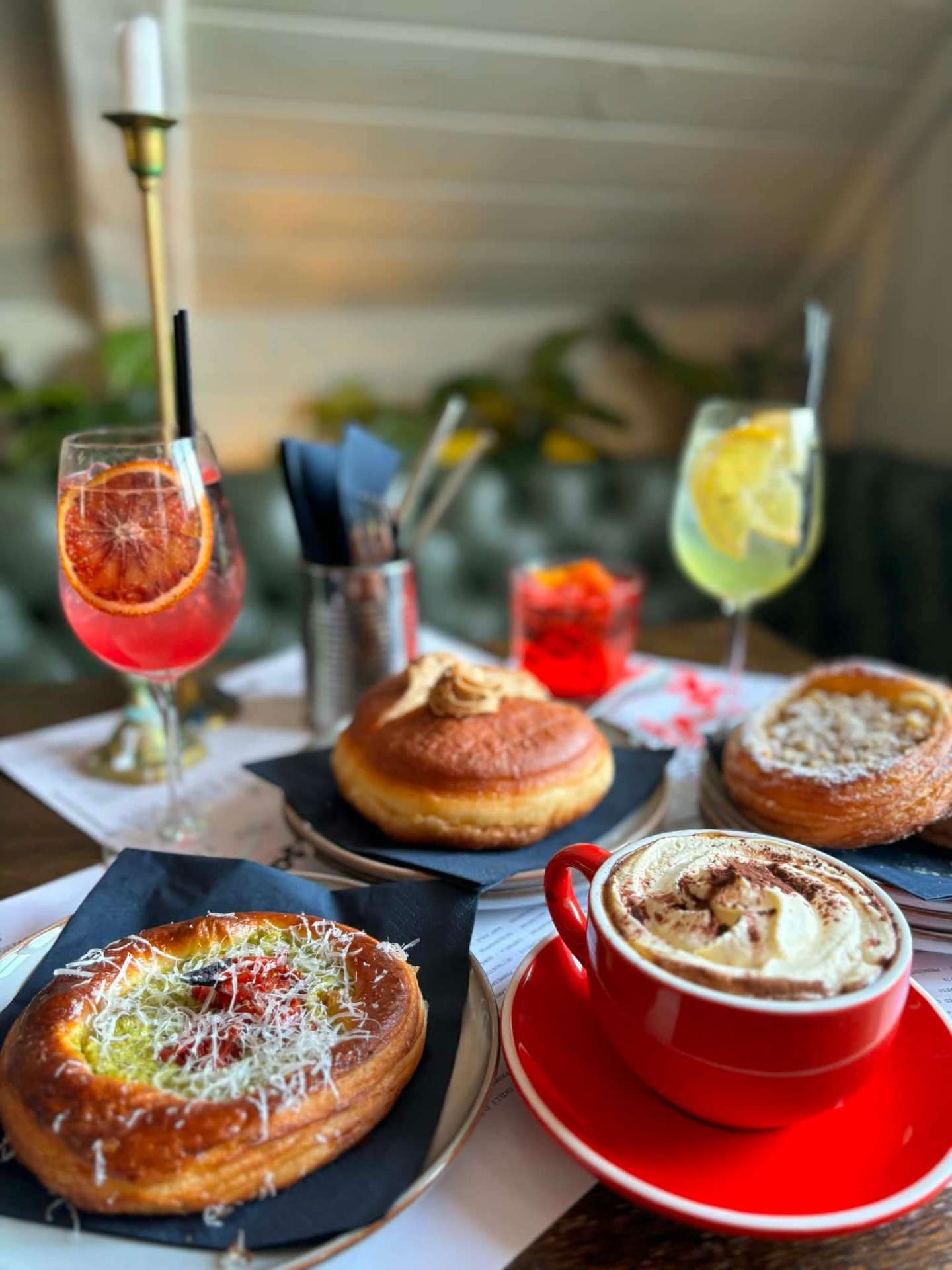 Pastries and cocktails